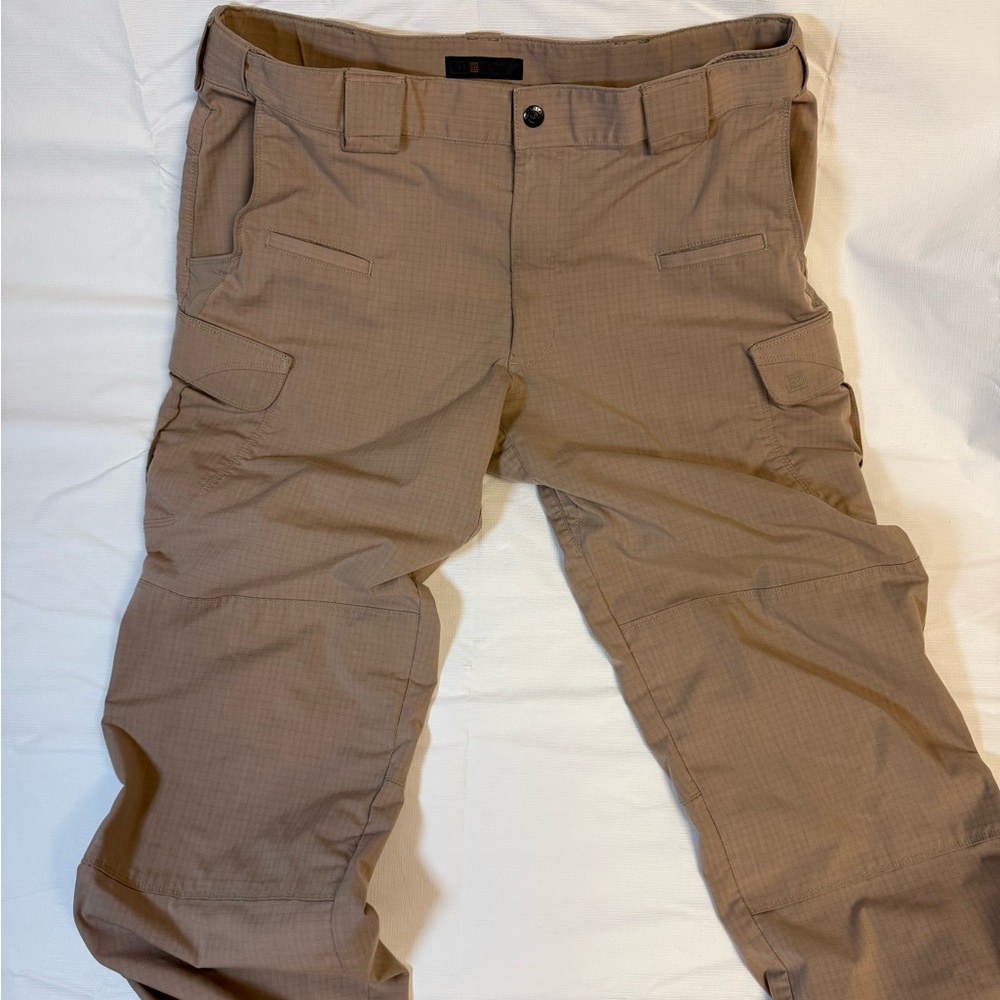Men’s 5.11 Tactical Light Khaki Cargo Pants 38‎ X 34 Ripstop